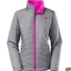 The North Face Women's reversible Jacket in Gray and Pink size M